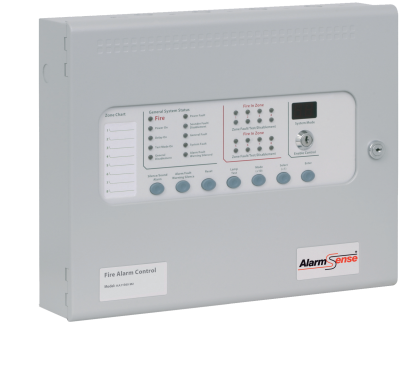 Kentec Sigma CPA 8 zone AlarmSense Fire Panel - Surface