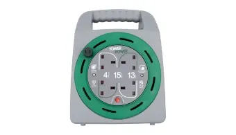 Tower 4 Socket 15 Metre 13 Amp Cable Reel Case
