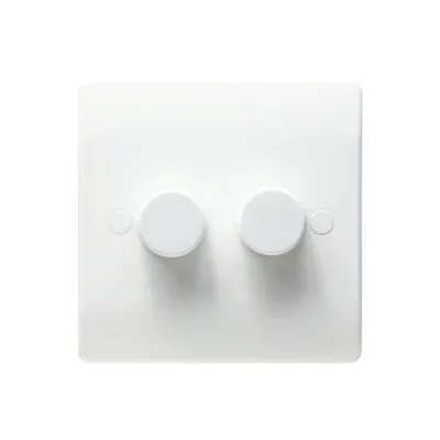 Thrion Dimmer Switch 2G 2 Way 250W White