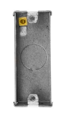 Click 1 Gang 25mm Deep Architrave Galvanised Steel K.O. Box