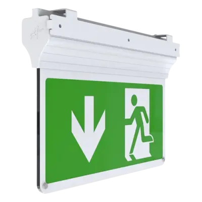 Ansell Eagle 3-In-1 Exit Sign Maintained / Non-Maintained Silver LED 2.5W