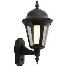Ansell Latina E27 Wall Lantern PIR E27 42W Black