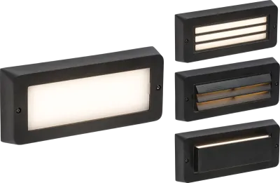 K/Bridge 230V IP65 5W LED CCT Adjustable Surface Mount Brick light - Black