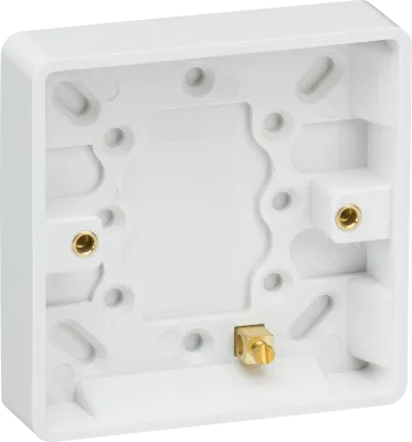 K/Bridge Single 16mm Pattress Box with Earth Terminal