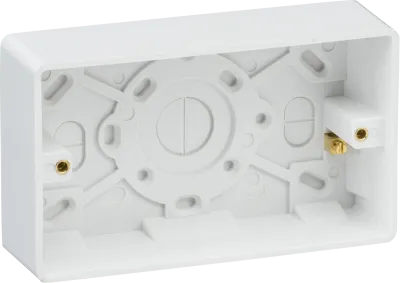 K/Bridge Double 35mm Pattress Box with Earth Terminal