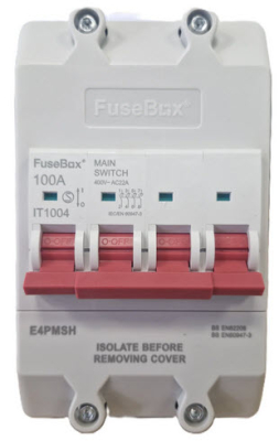 Fusebox 100a Three Phase isolator c/w Enclosure