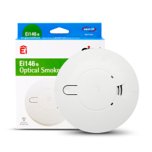 Aico Mains powered with 9V Alkaline battery back-up Optical Smoke Alarm
