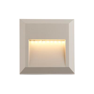 Saxby Severus CCT Square Indirect wall downlight IP65 3W - Grey