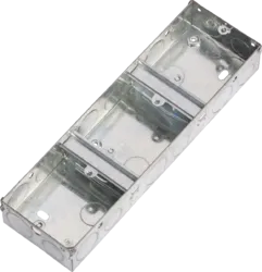 K/Bridge 3x1Gang 35mm Triple Galvanised Steel Box