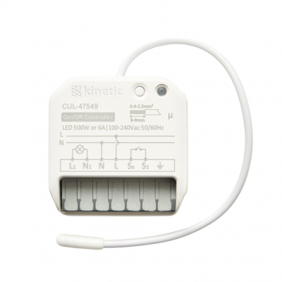 Forum Kinetic - 1 Channel Non-Dim 6A RF433 Controller Mini Receiver