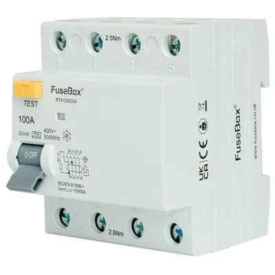 FuseBox RTA1000304 RCD 4P A 100A 30mA