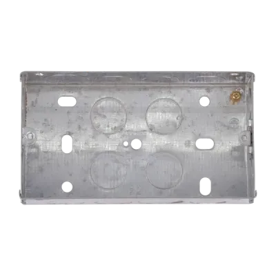 Specified metal flush switch & socket box 2gang 35mm