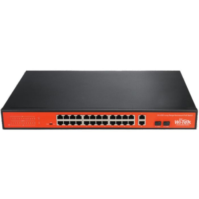 WITEK 24 PORT 10/100 POE SWITCH